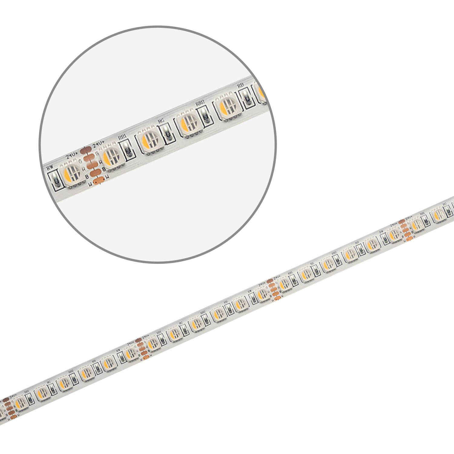 Isoled Led Sil Rgb Ww Flexband Streifen V W In Chip