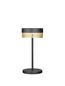 Preview: Hell Mesh LED Tischleuchte Warmweiss Dimmbar 30cm USB IP54 Schwarz/Gold 50430/1-51