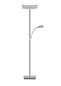 Preview: Hell Dual LED Stehleuchte 3-fach Dimmbar 182cm CCT Nickel matt 60458/2-92