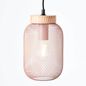 Preview: Brilliant Giada Pendelleuchte 16cm E27 Pink Hell Holz FSC 99109/04