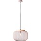 Preview: Brilliant Giada Pendelleuchte 40cm E27 Pink Hell Holz FSC 99111/04