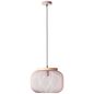 Preview: Brilliant Giada Pendelleuchte 40cm E27 Pink Hell Holz FSC 99111/04