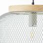 Preview: Brilliant Giada LED Pendelleuchte 39cm Hellgrün Holz 99111/63