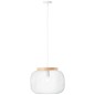 Preview: Brilliant Giada LED Pendelleuchte, 1-flammig Weiß Holz Hell FSC 99111/75