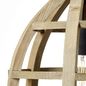 Preview: Brilliant Matrix Nature Pendelleuchte 34cm E27 Antik Holz Schwarz Korund 99155/66