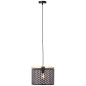 Preview: Brilliant Neolia Pendelleuchte 30cm E27 Schwarz Gold 99281/86