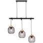 Preview: Brilliant Giada Pendelleuchte, 3-flammig E27 Schwarz Holz FSC 99282/76