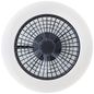 Preview: Brilliant Salerno LED Deckenleuchte 49cm mit Ventilator 40W Schwarz Nachtlicht, Timer, Ventilator G60020/06