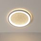 Preview: Brilliant Tanida LED Deckenaufbau-Paneel 29,5cm 22W Weiß Glitzereffekt, Memory Funktion, Nachtlicht G98936/05