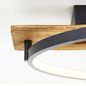 Preview: Brilliant Pirus LED Deckenleuchte 70x30cm 30W Warmweiß Schwarz Holz G99292/76