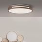 Preview: Brilliant Woodbury LED Deckenleuchte 39cm 24W Extra Warmweiss Holz Dunkel Weiß G99496/70