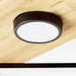 Preview: Brilliant Woodbridge LED Deckenleuchte 71x35cm, 2-fach 32W Warmweiß Schwarz Holz G99756/76