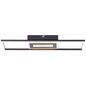 Preview: Brilliant Besson LED Deckenleuchte 55x16cm 24W Warmweiß Schwarz G99896A06