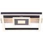 Preview: Brilliant Baldo LED Deckenleuchte 30x28cm 24W Warmweiß Schwarz Holz G99913A76