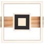 Preview: Brilliant Baldo LED Deckenleuchte 30x28cm 24W Warmweiß Schwarz Holz G99913A76