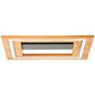 Preview: Brilliant Rhea LED Deckenleuchte 35x35cm 24W Warmweiß Schwarz Holz FSC G99747/76