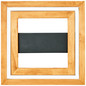 Preview: Brilliant Rhea LED Deckenleuchte 35x35cm 24W Warmweiß Schwarz Holz FSC G99747/76