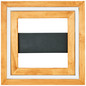 Preview: Brilliant Rhea LED Deckenleuchte 35x35cm 24W Warmweiß Schwarz Holz FSC G99747/76