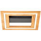 Preview: Brilliant Rhea LED Deckenleuchte 35x35cm 24W Warmweiß Schwarz Holz FSC G99747/76