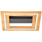 Preview: Brilliant Rhea LED Deckenleuchte 35x35cm 24W Warmweiß Schwarz Holz FSC G99747/76