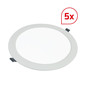 Preview: Dotlux 600095 LED-Downlight CIRCLEflat 6W 3000K inkl. Treiber Bundle 5 Stück