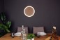 Preview: LUCE Design Moon LED Wandleuchte Neutralweiss 24W 3-Stufendimmer Holz, schwarz