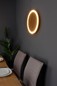 Preview: LUCE Design Moon LED Wandleuchte Neutralweiss 24W 3-Stufendimmer Holz, schwarz