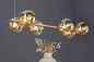 Preview: LUCE Design Pluto Pendelleuchte 6fach E14 gold