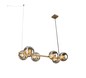 Preview: LUCE Design Pluto Pendelleuchte 6fach E14 gold