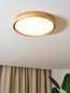 Preview: ECO-LIGHT Puinen LED Deckenleuchte Warmweiss dimmbar 24W 2180Lm holzfarbe ⌀43cm