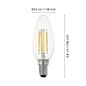 Preview: Eglo 110182 LED E14 Leuchtmittel 1x4,5W Ø35mm 3-step dimming warmweiss dimmbar