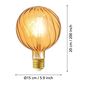 Preview: EGLO Vintage Spezial E27 LED große Globe Lampe G150 2W 2200K extra-warmweiss dimmbar