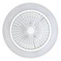 Preview: Eglo 35145 MALINSKA LED 3-fach Ventilator 3x12,6W Ø550mm Weiss Kristalloptik steuerbare Lichtfarbe dimmbar