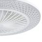 Preview: Eglo 35145 MALINSKA LED 3-fach Ventilator 3x12,6W Ø550mm Weiss Kristalloptik steuerbare Lichtfarbe dimmbar