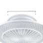 Preview: Eglo 35145 MALINSKA LED 3-fach Ventilator 3x12,6W Ø550mm Weiss Kristalloptik steuerbare Lichtfarbe dimmbar