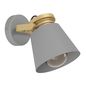 Preview: Eglo 43835 TWICKEN E27 Wandleuchte 180x150mm Grau Gold