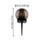 Preview: Eglo 48972 Z_SOLAR LED Gartenleuchte 10x0,06W Ø100mm Schwarz-Transparent warmweiss