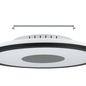 Preview: Eglo 900558 MARMORATA LED Deckenleuchte 18W, 9W Ø450mm Schwarz Weiss warmweiss