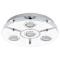 Preview: Eglo 93107 Cabo LED Deckenleuchte 4x3W Edelstahl chrom weiss klar