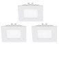 Preview: Eglo 94733 Fueva 1 LED Einbauleuchte 3x2.7W Metallguss weiss