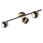 Preview: Eglo 95484 NOCITO LED GU10 3-fach Spotleuchte 3x3W 585x105mm Schwarz Gold