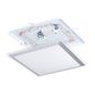 Preview: Eglo 95679 COMPETA 1 LED Deckenleuchte 21W 340x340mm Weiss Silber warmweiss