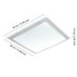 Preview: Eglo 95679 COMPETA 1 LED Deckenleuchte 21W 340x340mm Weiss Silber warmweiss