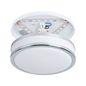 Preview: Eglo 95682 PALERMO 2 LED Deckenleuchte 15,6W Ø280mm Weiss Chrom warmweiss