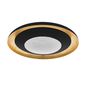 Preview: Eglo 98527 CANICOSA 2 LED Deckenleuchte 24,5W Ø495mm Schwarz Gold Transparent CCT steuerbare Lichtfarbe dimmbar