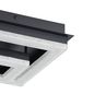 Preview: Eglo 99327 FRADELO 1 LED 4-fach Deckenleuchte 4x2W, 1x3,5W 260x260mm Schwarz Klar warmweiss