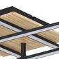 Preview: Eglo 99793 MARINELLO 1 LED 4-fach Deckenleuchte 4x5,3W 500x500mm Schwarz Braun Weiss warmweiss