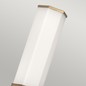 Preview: Elstead Facet LED Wandleuchte Heritage Messing Opal geätzt IP44