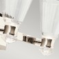 Preview: Elstead Kayva LED Wandleuchte 3-fach Poliertes Nickel Klar facettiert IP44