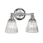 Preview: Elstead Keynes LED Wandleuchte G9 2-fach Poliertes Chrom Klar IP44